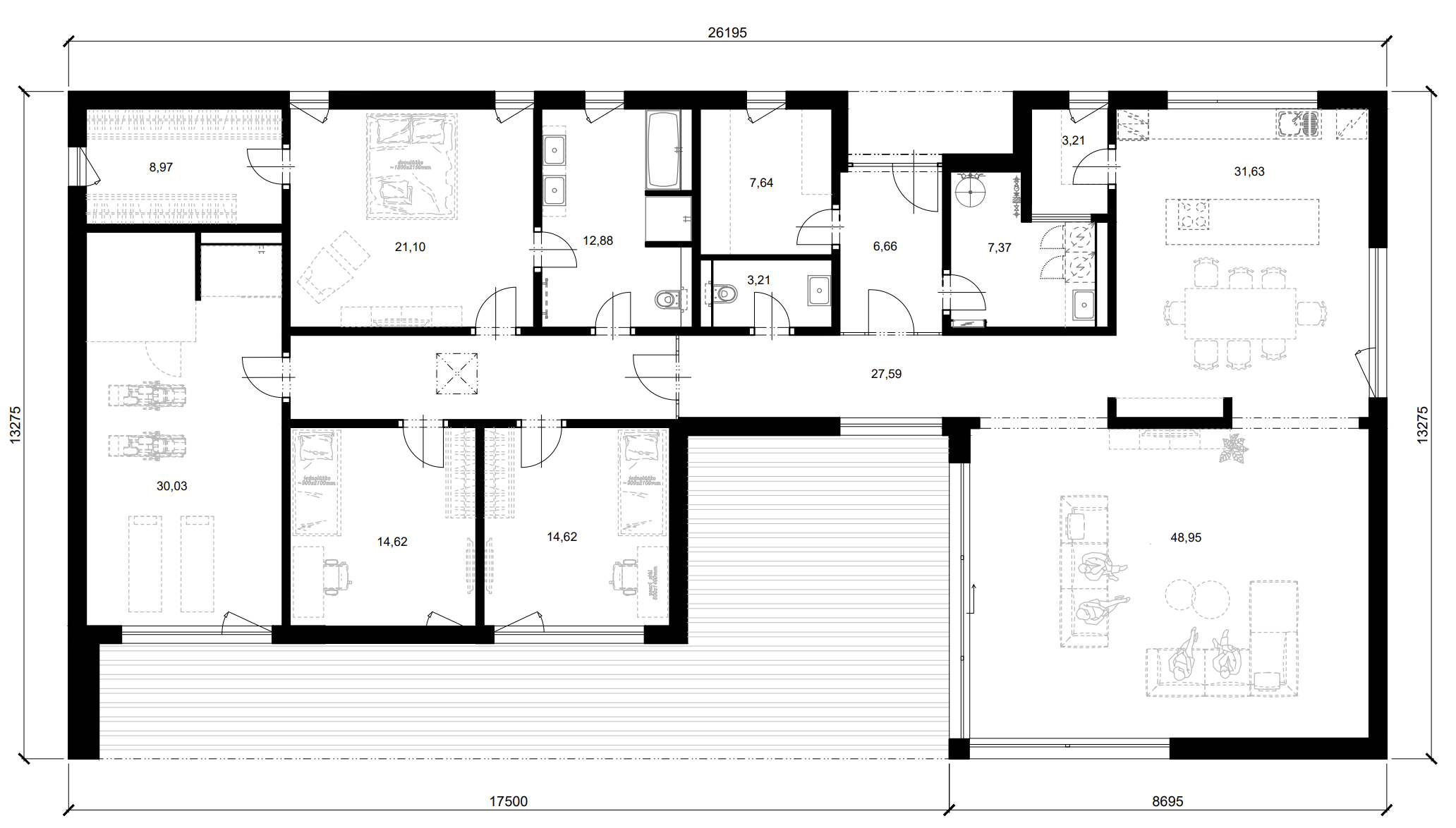 Půdorys Bungalovu 248