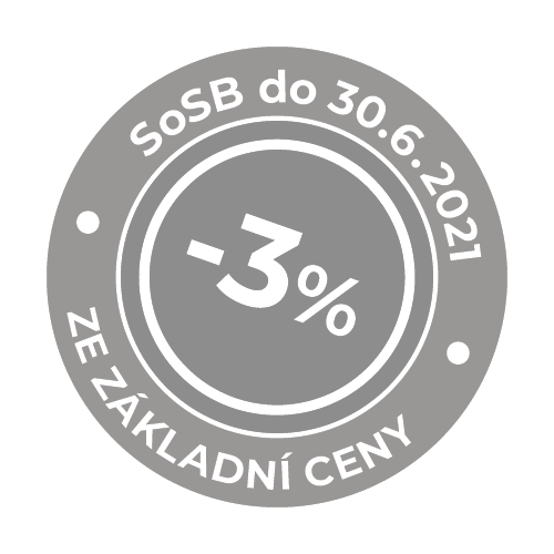 Razítko 3% - šedé Razítko 3% - šedé