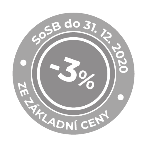Razítko 3% - šedé Razítko 3% - šedé
