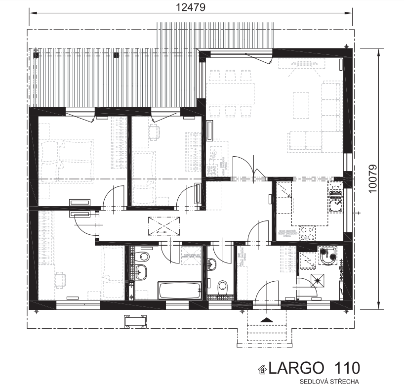 LARGO 110 se sedlovou střechou LARGO 110 se sedlovou střechou